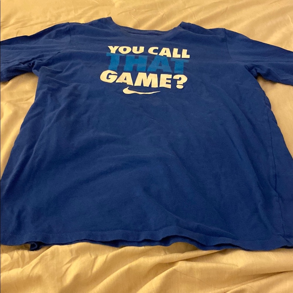 Nike Blue 'You Call That Game?' Tee